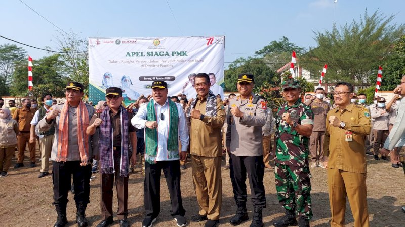 Kejar Zero PMK di Banten, Irjen Kementan Awasi Vaksinasi Ternak