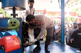 Polda Sulsel Musnahkan Barang Bukti 24 Kg Sabu dan Ratusan Butir Ekstasi