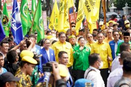 Dipimpin Airlangga Hartarto, Partai Golkar Mendaftar Sebagai Peserta Pemilu 2024