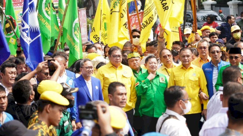 Dipimpin Airlangga Hartarto, Partai Golkar Mendaftar Sebagai Peserta Pemilu 2024