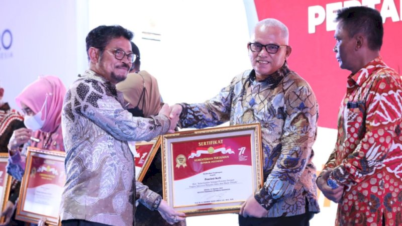 Menteri Pertanian, Syahrul Yasin Limpo (kiri).