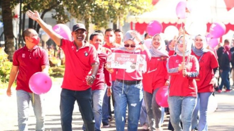Sekretariat DPRD Makassar Meriahkan HUT RI-77 Dengan Berbagai Lomba