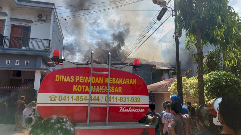 Musibah Kebakaran Terjadi di Jalan Racing Centre Makassar