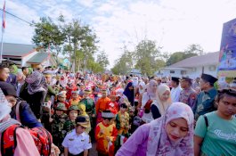 Tokoh Agama hingga Murid Paud Ramaikan Karnaval Merdeka Toleransi di Barru