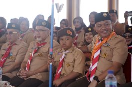 Tutup Perkemahan Pramuka, Bupati Bantaeng Gelorakan Semangat Pramuka Sejati