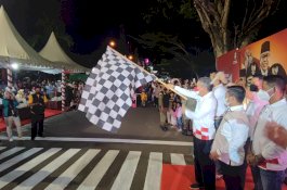 Lomba Gerak Jalan Digelar Malam Hari di Parepare