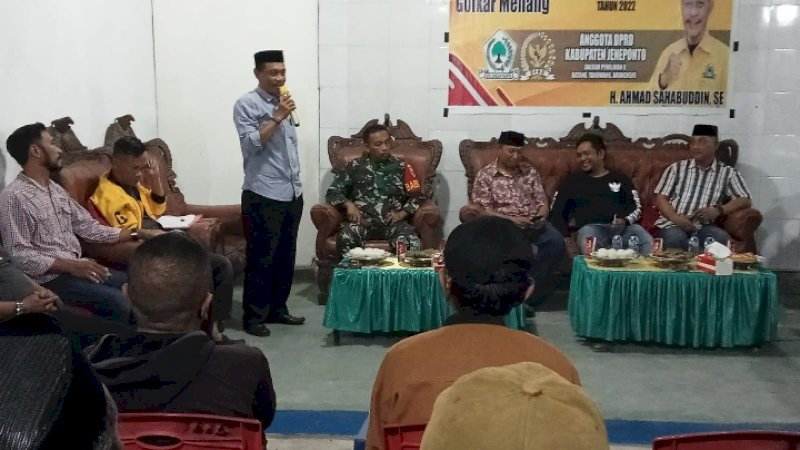Legislator Golkar H. Ahmad Sahabuddin Reses Kedua di Desa Kampala Jeneponto 