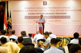 Kakanwil Kemenkumham Sulsel Ingatkan Pentingnya Memberi Edukasi Konsekuensi Perkawinan Campuran