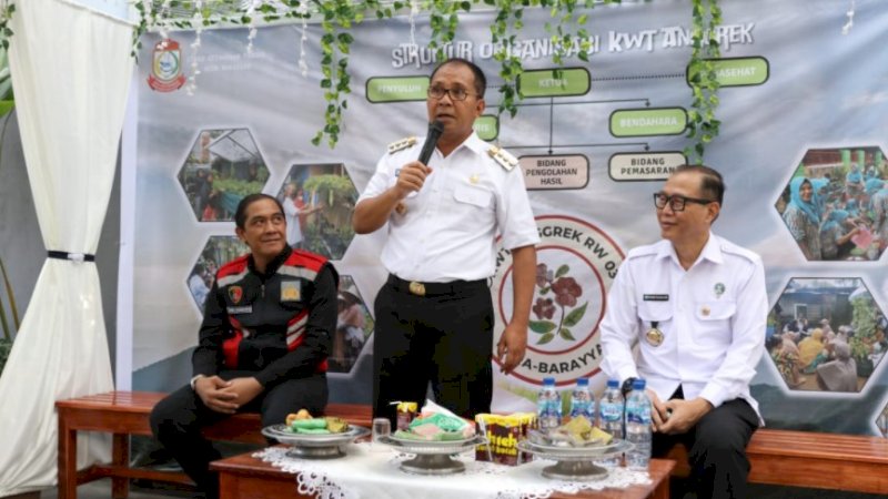 Kunjungan ke Lorong Wisata (Longwis) di Jalan Abubakar Lambogo, Kelurahan Bara-Baraya, Kecamatan Makassar, Rabu (24/8/2022). Lorong akan dijadikan salah satu sasaran kampanye anti narkoba.