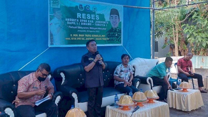 Tampung Aspirasi Masyarakat, Wakil Ketua DPRD Jeneponto Reses di Sidenre