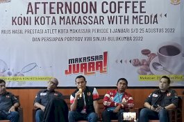 KONI Makassar Laporkan Hasil Prestasi Atlet dari Januari Hingga Agustus 2022.