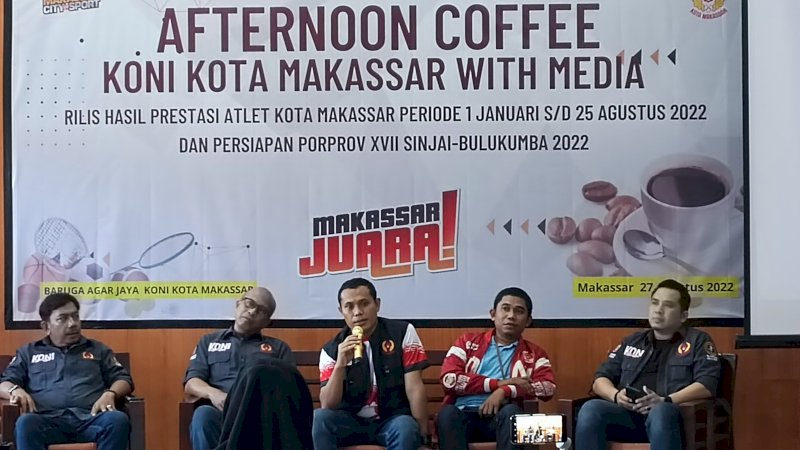 KONI Makassar Laporkan Hasil Prestasi Atlet dari Januari Hingga Agustus 2022.