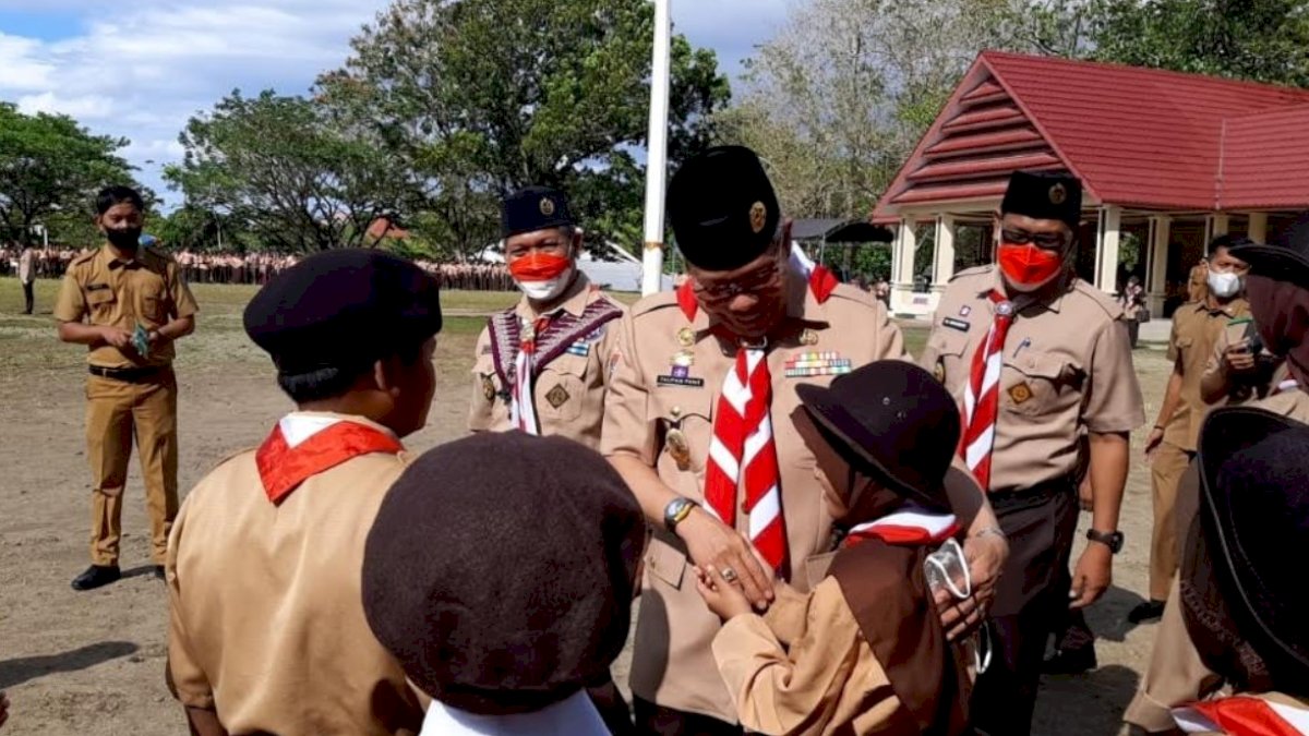 Wali Kota Parepare Pimpin Apel Peringatan Hari Pramuka Ke-61, Ini Pesannya