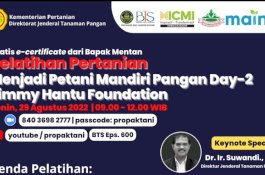 Kementan, Jimmy Hantu dan ICMI Gelar Pelatihan Petani Mandiri Pangan