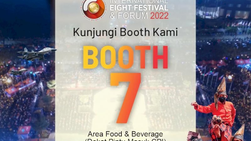 Hotel Golden Tulip Makassar Hadir di Event F8, Kunjungi Booth-7 Dapatkan Promo Kuliner.