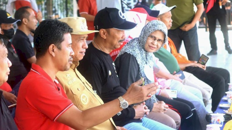 Seremoni World Cleanup Day (WCD) di Lapangan Merdeka, Kota Sengkang, Kabupaten Wajo, Sabtu (10/9/2022).