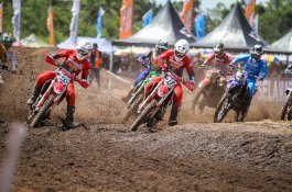 Hebat!!Dua Crosser Astra Honda Kuasai Podium IndoMX National Championship di Sulsel