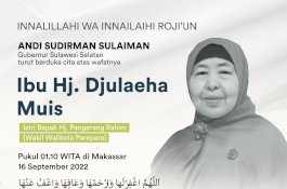 Gubernur Sulsel Sampaikan Duka Cita Meninggalnya Istri Wakil Walikota Parepare