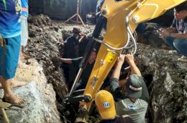 Pipa Induk Bocor di Tengah Jalan Goa Ria, PDAM Makasssr Sampaikan Permohonan Maaf