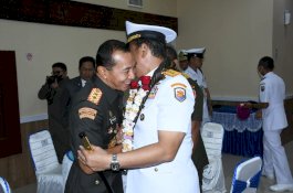 Pangdam Hasanuddin Hadiri Acara Sertijab Danlantamal VI Makassar