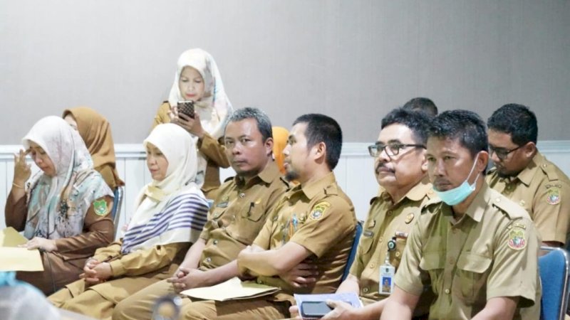 Rapat koordinasi berlangsung di ruang rapat Sekda Sidrap lantai tiga Kantor Bupati Sidrap, Kamis (7/7/2022).