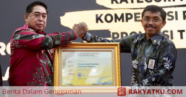 Pemprov Sulsel Dianugerahi BKN Award Kategori Pertama