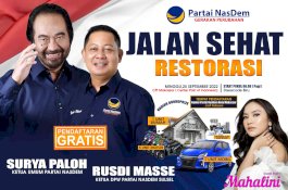 Pendaftar Jalan Sehat Restorasi NasDem Sulsel Membludak, Sudah Tembus 80 Ribu