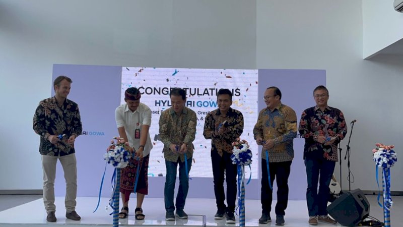 Seremoni peresmian cabang baru PT Gowa Modern Motor (Hyundai Gowa) yang berlokasi di empat provinsi, Jumat (24/9/2022).