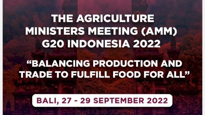 Pembuka Rangkaian AMM G20 Dilaksanakan Besok, Global Forum Akan Bahas Pertanian Digital