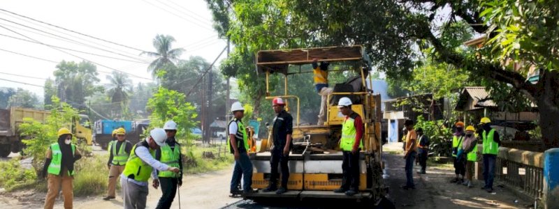 Prioritas Gubernur Sulsel, Ruas Pekkae-Takkalalla Progres Trial Mix