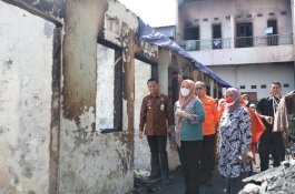 Lihat Kondisi Terkini, Wawali Makassar Kunjungi Korban Kebakaran Rappokalling