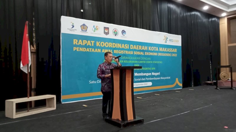 Buka Rakor Regsosek 2022, Sekda Makassar Intruksikan Camat dan Lurah Siapkan Posko Koordinasi Pendataan