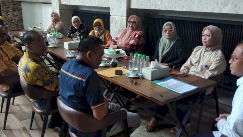 Wali Kota Makassar, Mohammad Ramdhan Pomanto (Danny), saat menerima kunjungan Pengurus Daerah BPSMI Sulsel di kediamannya, Jalan Amirullah, Jumat (30/9/2022).
