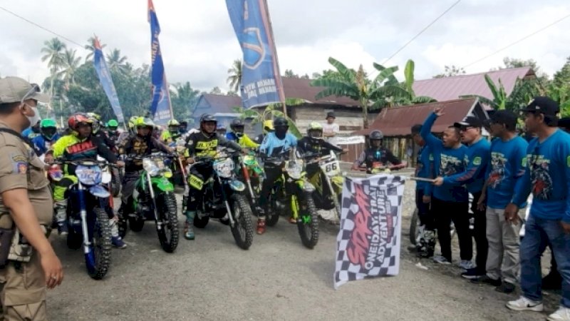 Ratusan Rider dari Berbagai Kota Meriahkan Sidrap One Day Trail Adventure 