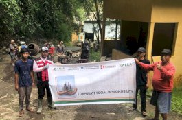 PT. Tombolo Energy Hadirkan Program CSR Perbaikan Infrastruktur Jalan 