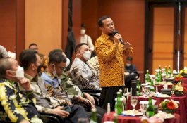 Gubernur Andi Sudirman Tegaskan Dukungan Kebijakan Satu Peta di hadapan Para Menteri