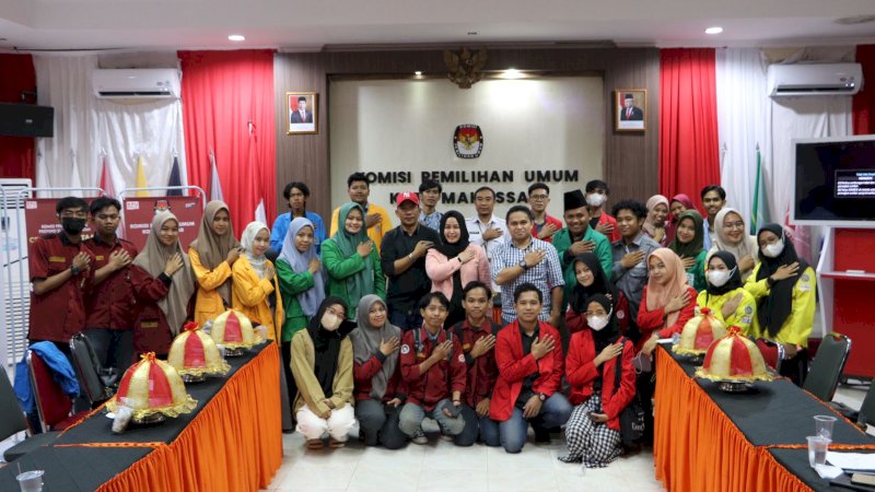 Kelas Pemilu Pendidikan Pemilih KPU Makassar Dihadiri Sejumlah Kampus 