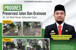 Jalan Tun Abdul Razak di Gowa Masuk Tahap Pengaspalan