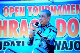 Turnamen Domino Diikuti Peserta Lintas Provinsi, Bupati Wajo Dukung Pordi Lahirkan Atlet Domino Andal