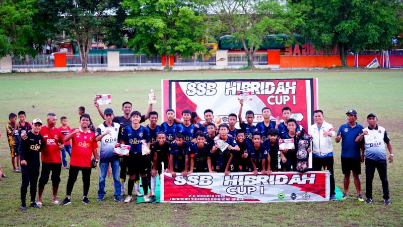 SSB QDR Makassar Jawara Turnamen Hibridah Cup I Barru