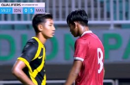 Hasil Kualifikasi Piala Asia U-17: Timnas Indonesia Takluk 1-5 atas Malaysia