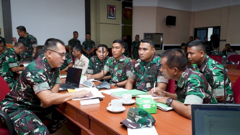 Kasdam XIV/Hasanuddin Buka Kegiatan Pengawasan dan Pemeriksaan Current Audit