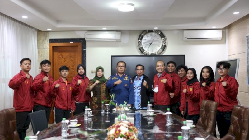 Pelepasan tim karate Makassar yang akan bertanding pada Pekan Olahraga Provinsi (Porprov) XVII Sulawesi Selatan (Sulsel) di kediaman Wali Kota Makassar, Jalan Amirullah, Makassar, Kamis (13/10/2022).