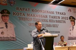 Rakor TPAKD, Sekda Makassar Dorong Pelaku UMKM Pasarkan Produk Lewat Media Sosial