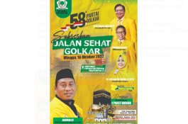 Perayaan HUT Golkar Diperingati Dengan Jalan Sehat Serentak se Indonesia