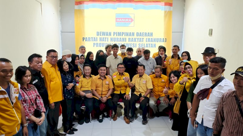 Pertemuan di Sekretariat DPD Hanura Sulsel, Jalan AP Pettarani, Makassar pada Kamis (13/10/2022).
