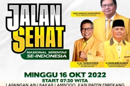 Golkar Enrekang Siapkan Hadiah Motor di Jalan Sehat HUT ke-58