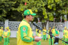 Taufan Pawe Lepas 219 Atlet Berlaga di Porprov Sinjai Bulukumba, Ketua KONI Parepare Target 5 Besar