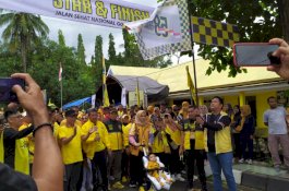 Jalan Santai DPD II Golkar Barru Diikuti Ribuan Masyarakat 