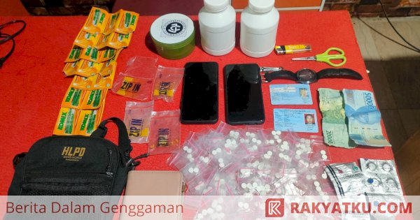 Polisi Amankan 4 Orang Pemilik Ratusan Butir Obat Terlarang di Pangkep